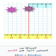 دروس وتمارين الرياضيات السنة الثانية ابتدائي - cm قياس الطول 