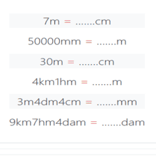دروس وتمارين الرياضيات السنة الثانية ابتدائي - تحويل وحدات الطول