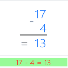 دروس وتمارين الرياضيات السنة أولى ابتدائي - التفنية الاعتيادية للطرح