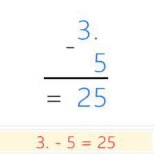 دروس وتمارين الرياضيات السنة أولى ابتدائي - التفنية الاعتيادية للطرح