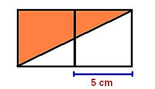 ما هي مساحة  الجزء الملون ؟