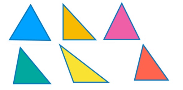 كم زاوية قائمة توجد في مثلث متساوي الأضلاع؟