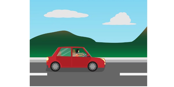 إذا كانت سرعة السيارة 60 كيلومترًا في الساعة، فكم المسافة التي تقطعها في 3 ساعات؟