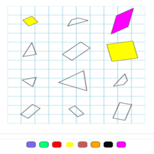 دروس وتمارين الرياضيات السنة أولى ابتدائي - تصنيف أشكال هندسية