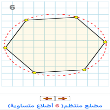 دروس وتمارين الرياضيات السنة أولى ابتدائي - المضلع المنتظم 