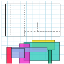 دروس وتمارين الرياضيات السنة أولى ابتدائي - ترصيف المربعات والمستطيلات 