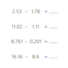 دروس وتمارين الرياضيات السنة الرابعة ابتدائي - جمع عددين عشريين